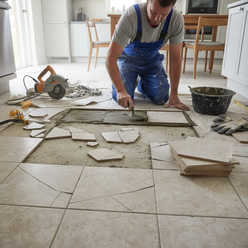 Marble Floor Repair detail