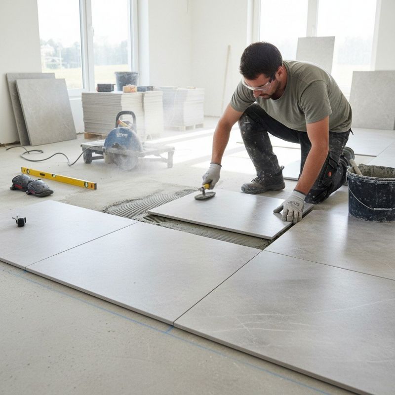 Tile Floor Installation detail