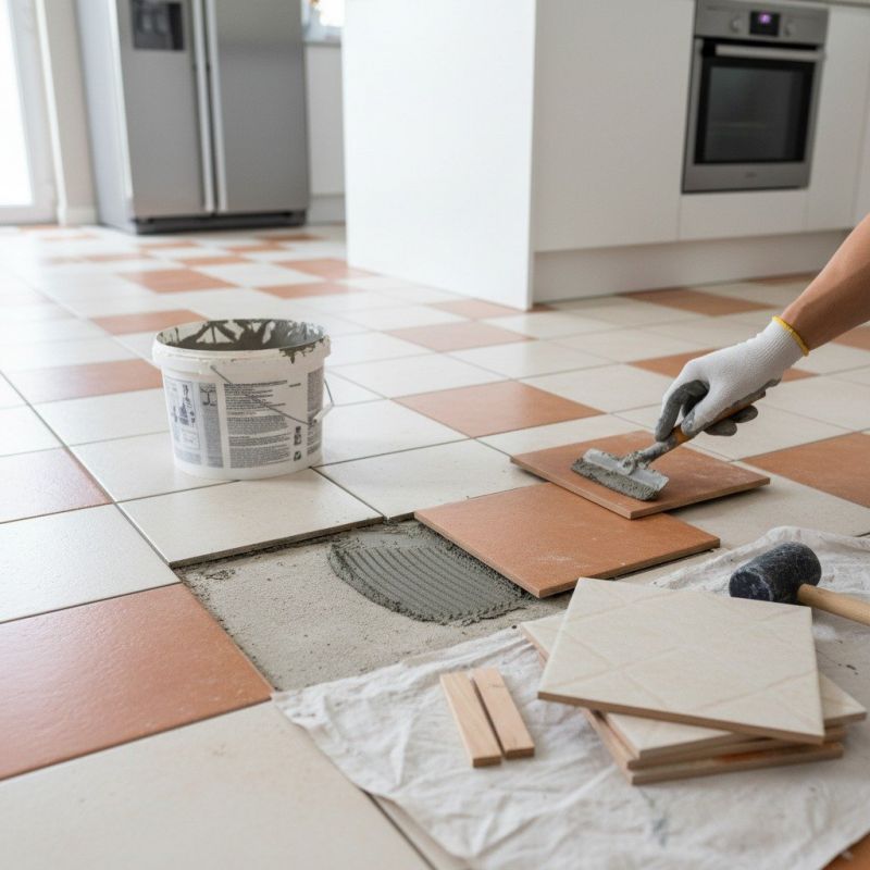 Tile Floor Reglazing detail